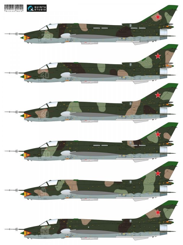 Quinta Studio MMD48005 Decal Su-17M4 (Afgan war series) 1/48