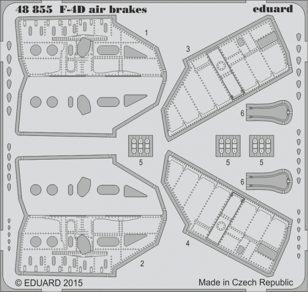 Eduard 48855 F-4D airbrakes 1/48 ACADEMY