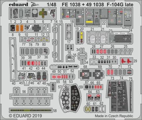 Eduard 491038 F-104G late 1/48 KINETIC MODEL