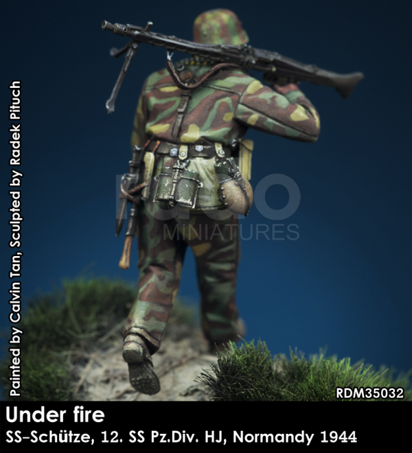 RADO Miniatures RDM35032 Under fire. W-SS MG Schütze, 12. SS-Pz.Div. HJ, Normandy 1944 1/35