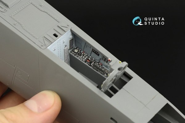 Quinta Studio QD32111 F/A-18A++ 3D-Printed &amp; coloured Interior on decal paper (Academy) 1/32