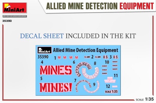 MiniArt 35390 ALLIED MINE DETECTION EQUIPMENT 1/35