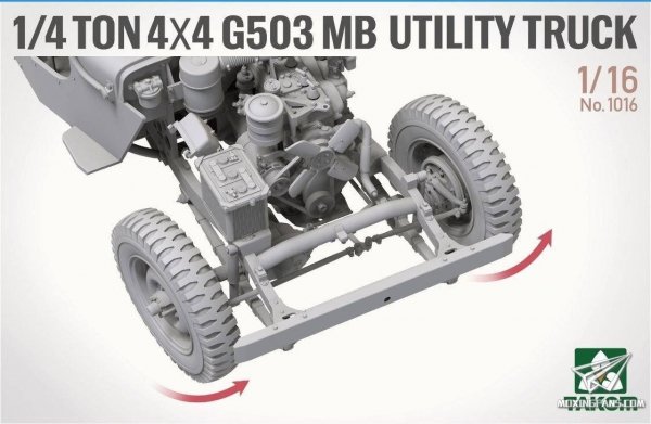 Takom 1016 1/4 ton 4×4 G503 MB Utility Truck ( Jeep Willys ) 1/16