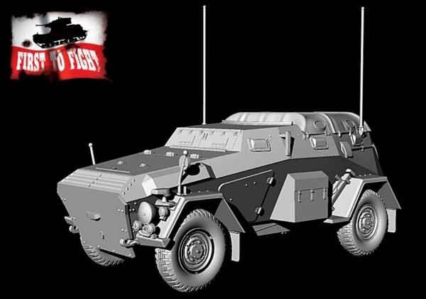 First To Fight PL121 - Niemiecki samochód Pancerny Sd.Kfz 247 Ausf. B późna wersja 1/72