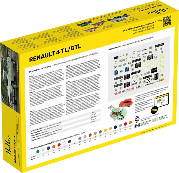Heller 80759 Renault 4 TL/GTL 1/24