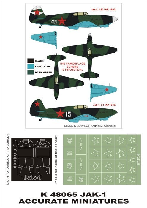 Montex K48065 Jak-1 1/48