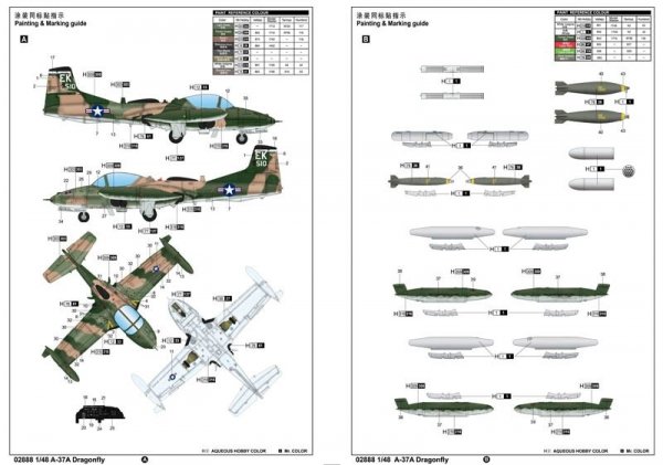 Trumpeter 02888 A-37A Dragonfly (1:48)