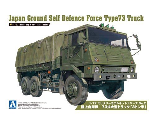 Aoshima 00234 JAPAN GROUND SELF DEFENSE FORCE TYPE73 TRUCK 1:72