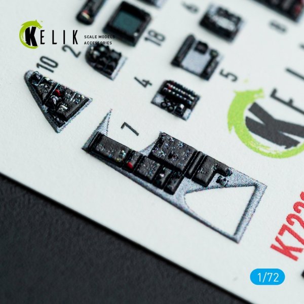 Kelik K72219 F-14D Super Tomcat - interior 3D decals for HobbyBoss kit (1/72)