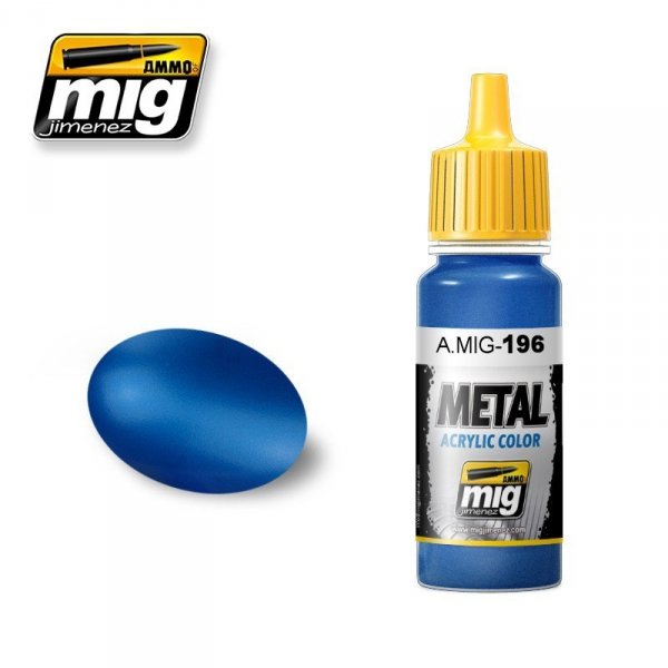 AMMO of Mig Jimenez 0196 WARHEAD METALLIC BLUE 17ml