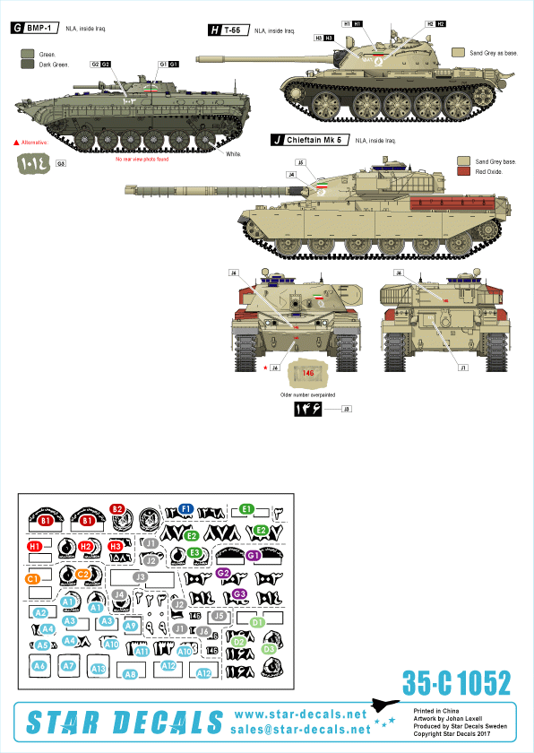 Star Decals 35-C1052 Iranian Tanks &amp; AFVs 3 1/35
