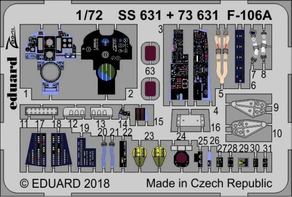 Eduard 73631 F-106A TRUMPETER 1/72