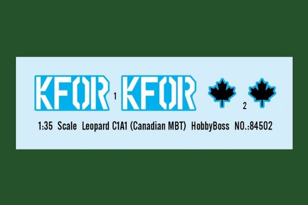 Hobby Boss 84502 Leopard C1A1 (Canadian MBT) 1/35