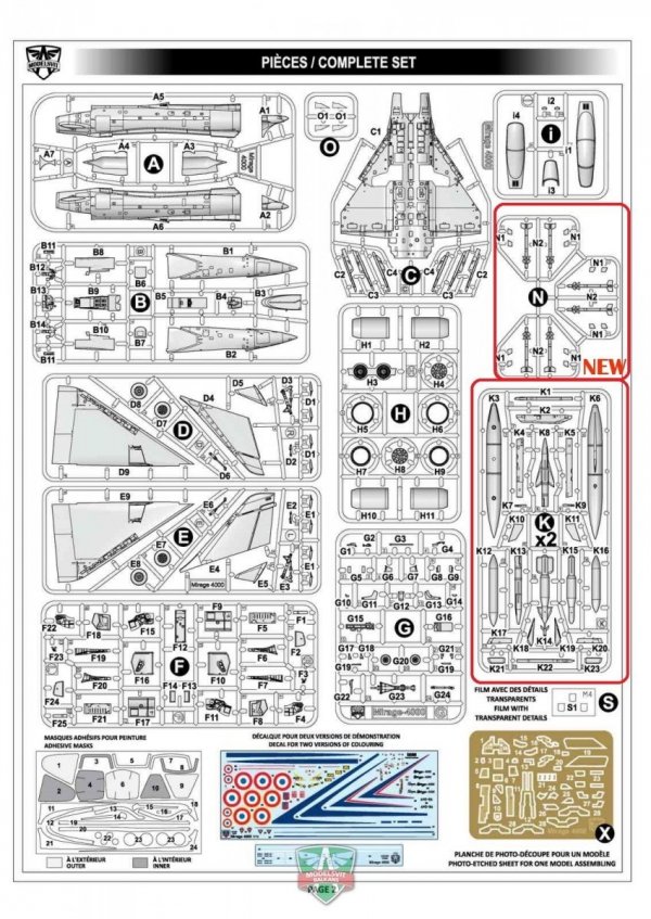 Modelsvit 72053 Mirage 4000 (upgraded version) 1/72