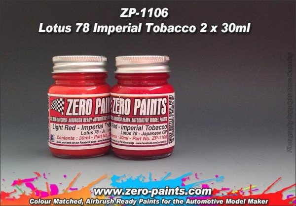 Zero Paints ZP-1106 Lotus 78 Imperial Tobacco Paint Set 2x30ml