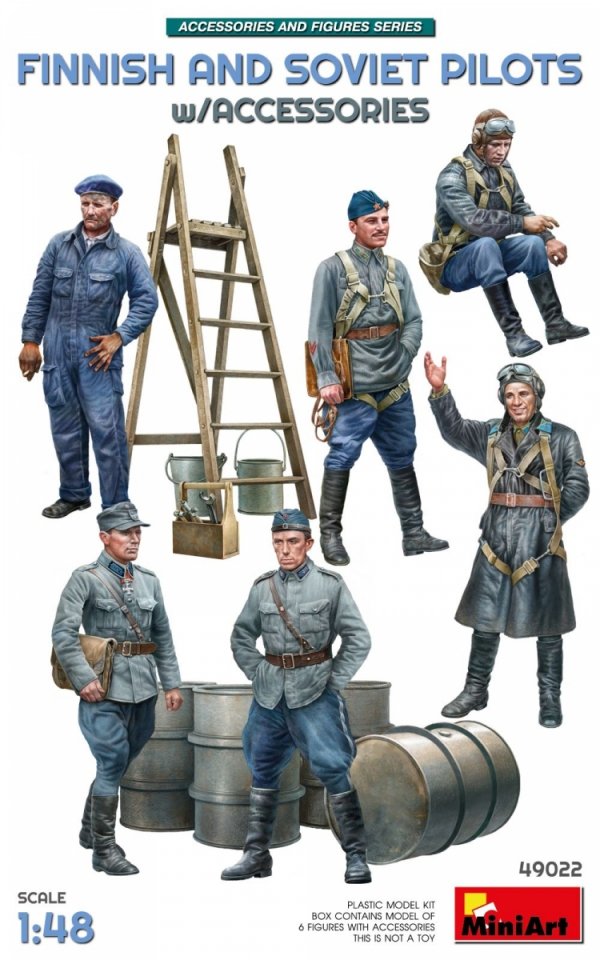 Mini Art 49022 Finnish and Soviet Pilots - 6 figures 1/48