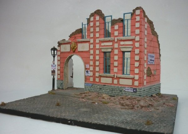 RT-Diorama 35222 Diorama-Base: &quot;Bombed out Street&quot; 1/35