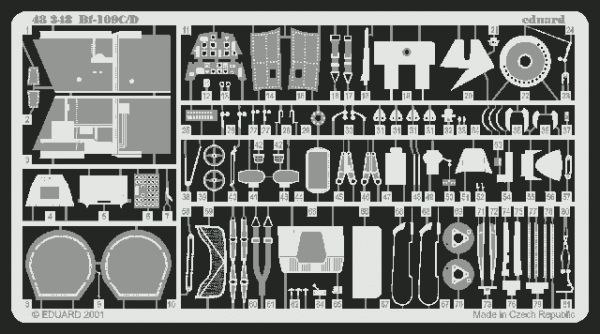 Eduard 48348 Bf 109C/ D 1/48  (ACADEMY MINICRAFT, HOBBYCRAFT)