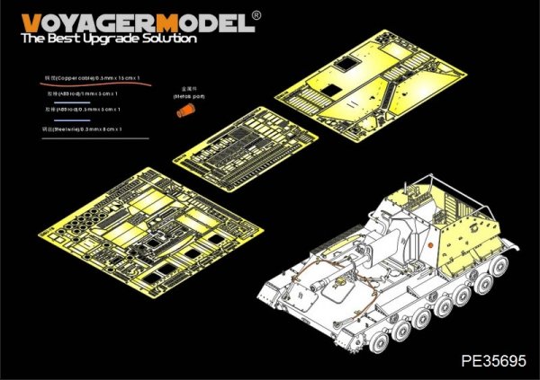 Voyager Model PE35695 WWII Russian SU-76 Self-Propeller Gun basic For MiniArt 35053 1/35