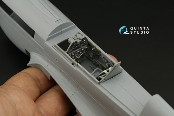 Quinta Studio QD32137 P-40E/K 3D-Printed &amp; coloured Interior on decal paper (Hasegawa) 1/32