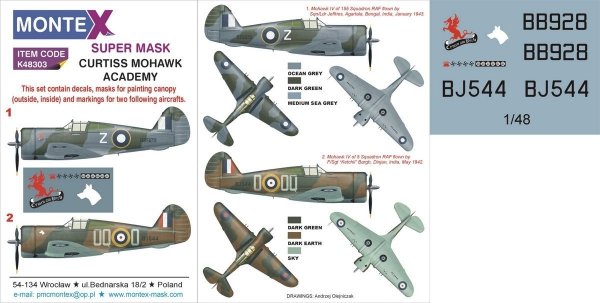 Montex K48303 P-36 MOHAWK  1/48