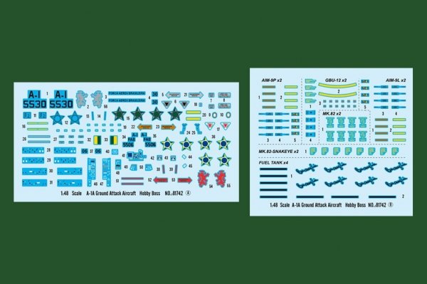 Hobby Boss 81742 A-1A Ground Attack Aircraft 1/48