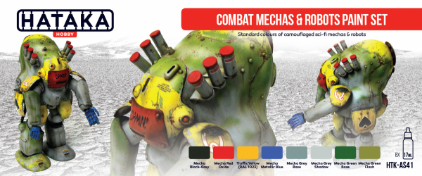 Hataka HTK-AS41 Combat Mechas &amp; Robots paint set