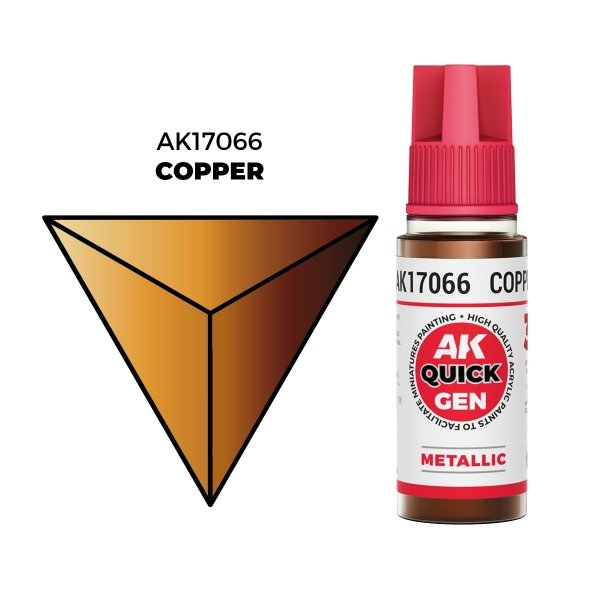 AK Interactive AK17066 COPPER – QUICK GEN COLOR 18ml