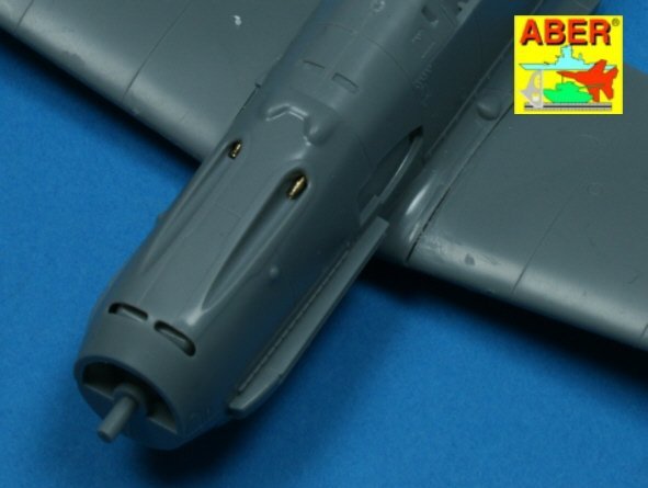 Aber A48 003 Set of 4 barrels tips for German 7,92 mm MG 17 aircraft machine guns (1:48)