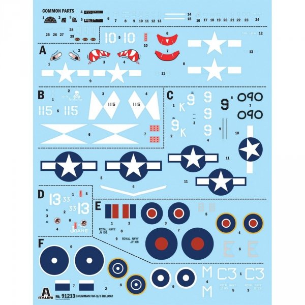 Italeri 91213 F6F-3/5 Hellcat 1/72