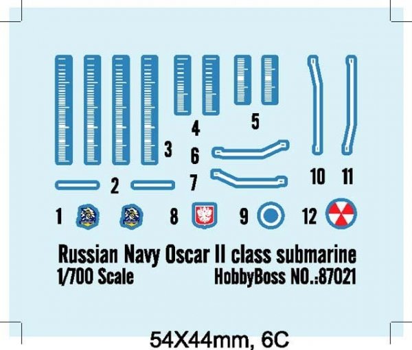 Hobby Boss 87021 Kursk SSGN Russian Navy Oscar II Class Submarine 1/700