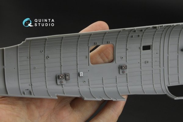 Quinta Studio QD48637 B-24D/B-24J Liberator. Nose, central and rear compartments. 3D-Printed &amp; coloured Interior on decal paper ( HobbyBoss ) 1/48