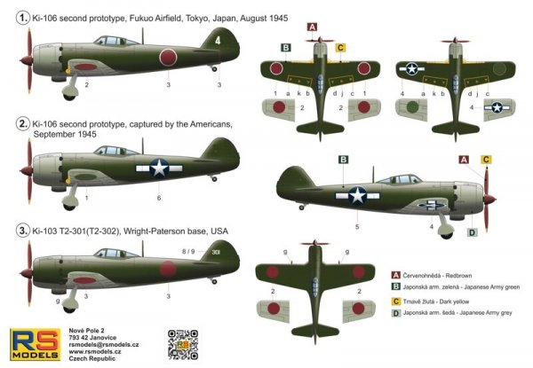 RS Models 92297 Tachikawa Ki-106 1/72