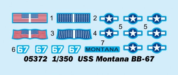 Trumpeter 05372 USS Montana BB-67 1/350
