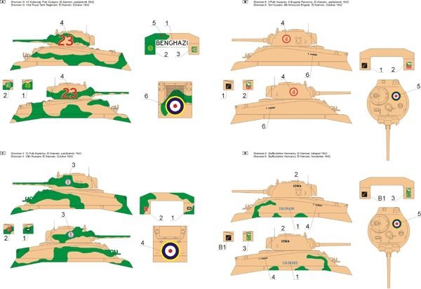 ToRo Model 35D58 - British Sherman tanks at Alamein vol.2 1/35