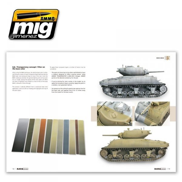 AMMO of Mig Jimenez 6016 BLACK &amp; WHITE TECHNIQUE (English)