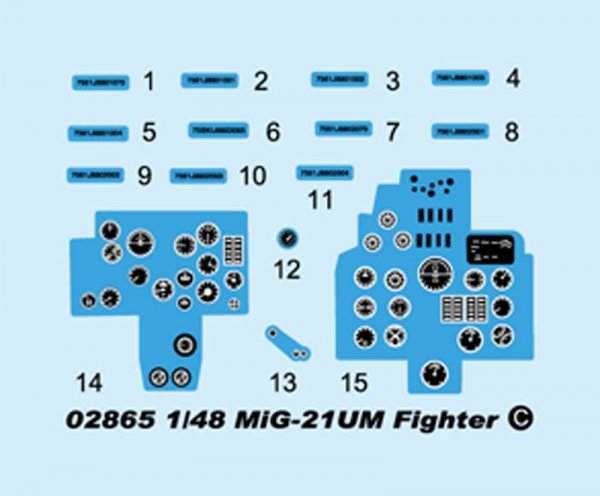 Trumpeter 02865 MiG-21UM Mongol B (1:48)