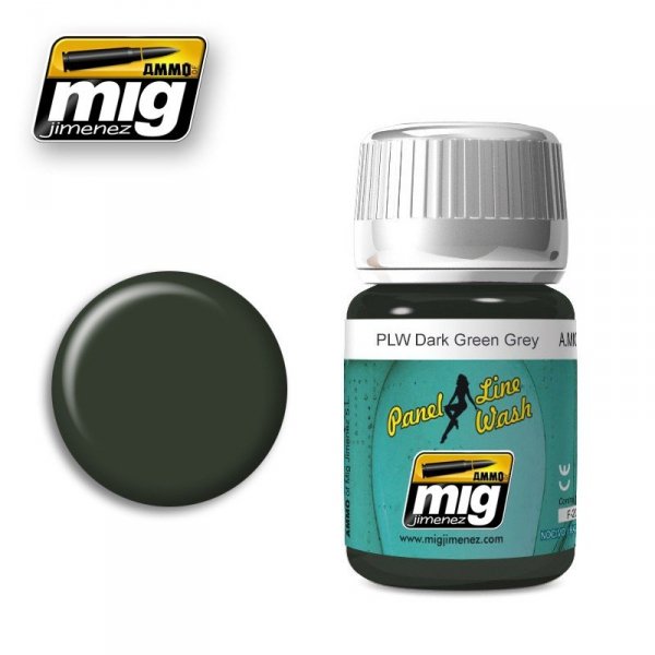 AMMO of Mig Jimenez 1608 PLW DARK GREEN GREY 35ml