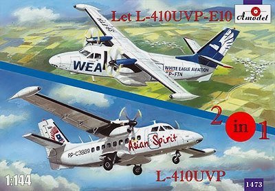  A-Model 01473 Let L-410UVP i L-410UVP-E10 Asian Spirit, WEA 1:144