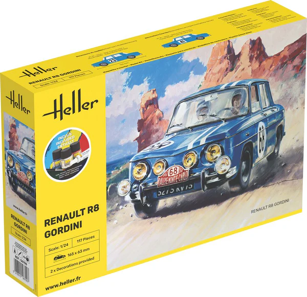 Heller 56700 STARTER KIT Renault R8 Gordini 1/24