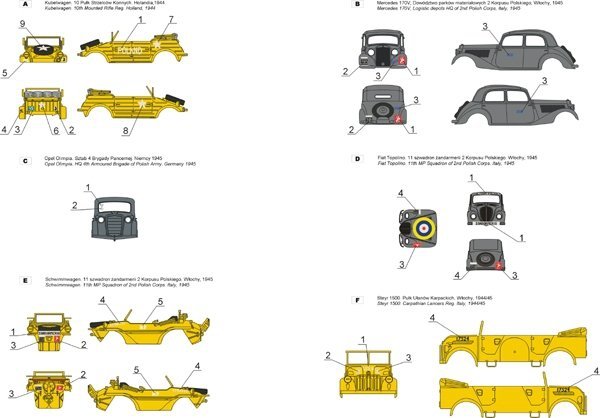 ToRo Model 35D19 - Captured cars in Polish service 1/35