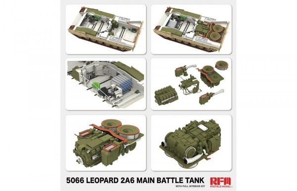 Rye Field Model 5066 Leopard 2 A6 - FULL INITERIOR 1/35