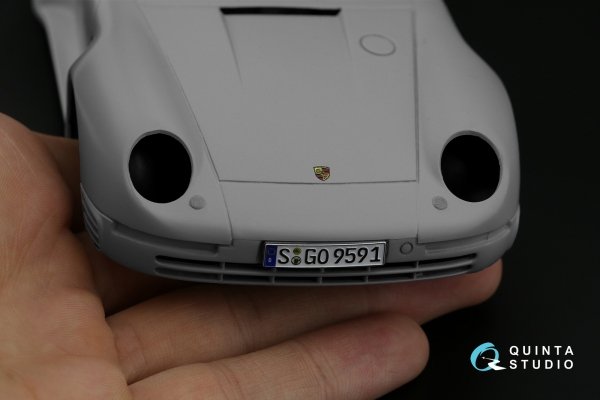 Quinta Studio QDS-24003 Porsche 959 3D-Printed &amp; coloured Interior on decal paper (Tamiya) (Small version) 1/24