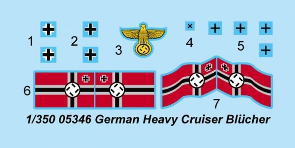 Trumpeter 05346 German Heavy Cruiser Blucher 1/350