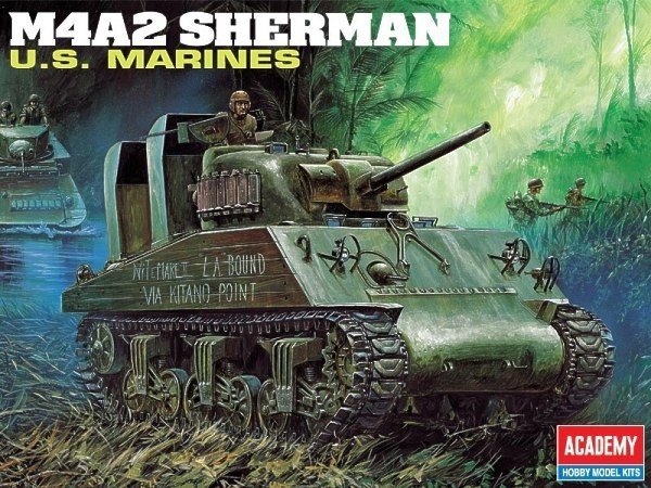 Academy 13203 M4A2 SHERMAN U.S. MARINES (1:35)