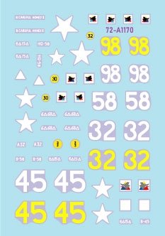 Star Decals 72-A1170 US 6th Armored Division 4. The Super-Sixth in Europe 1944-45. Special Tanks 1/72
