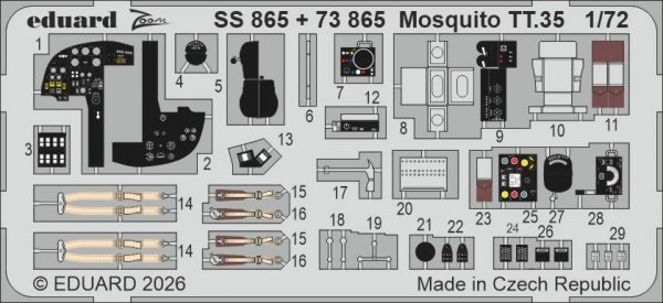 Eduard 73865 Mosquito TT.35  for AIRFIX 1/72