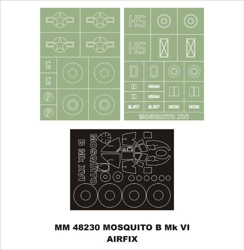 Montex MM48230 D.H.MOSQUITO B MKXVI AIRFIX