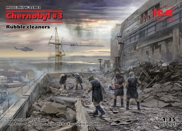 ICM 35903 Chernobyl 3. Rubble cleaners (5 figures) 1/35