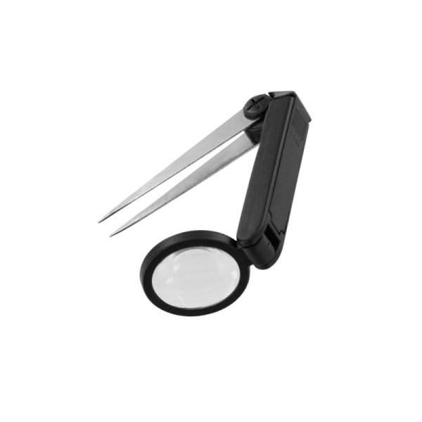 Modelcraft PTW1124 LED Magnifier Tweezer (1.75x Magnifier)